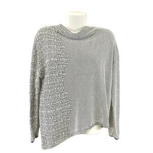 Nic + Zoe Women's Black Multi Textured Knit 2-Piece Sweater/Skirt Set | Size M/L